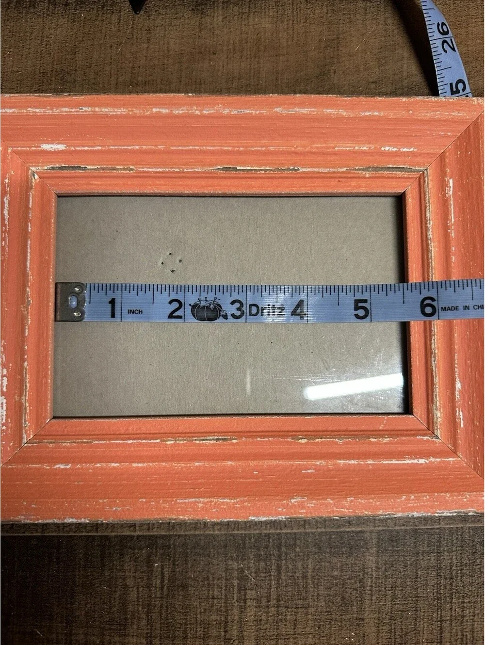 Rustic Orange Wooden Picture Frame